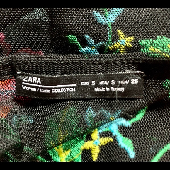 Zara Mesh embroidered dress - Picture 2 of 8